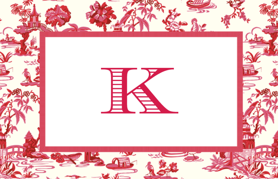Chinoiserie Pink Red
