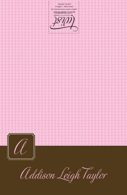 Pink Brown Tiny Houndstooth