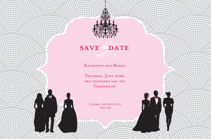 Pink Save the Date