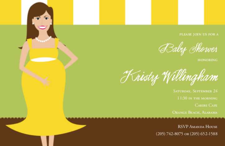 Preggy in Pearls Yellow