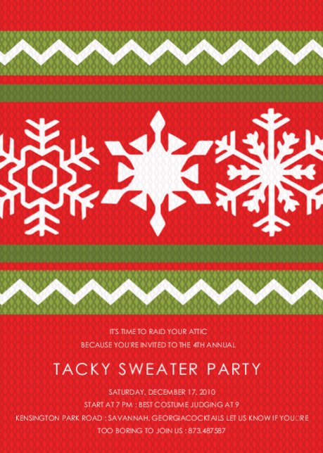 Tacky Sweater Party