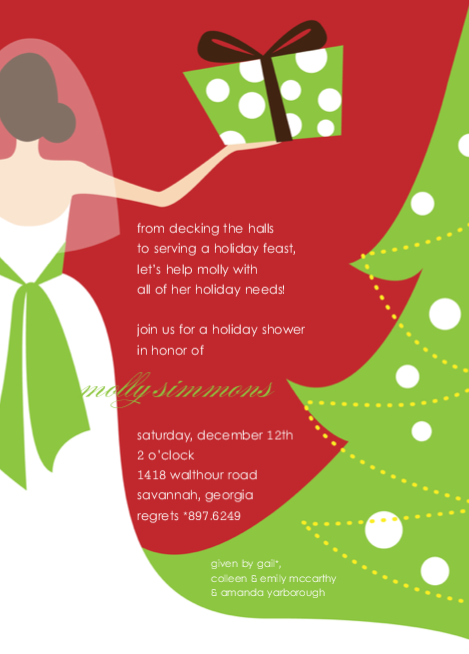 Holiday Bridal Shower