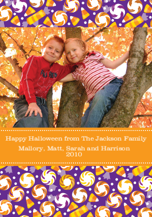 Halloween Candy Photo Card
