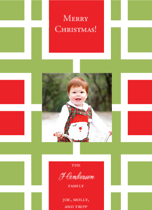 Red Green Holiday Squares 
